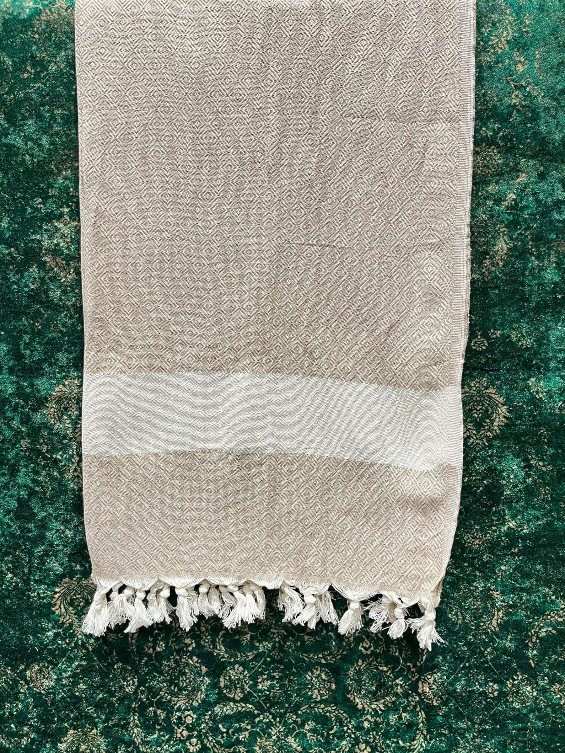 Turkish Cotton Towels Diamond (Beige)