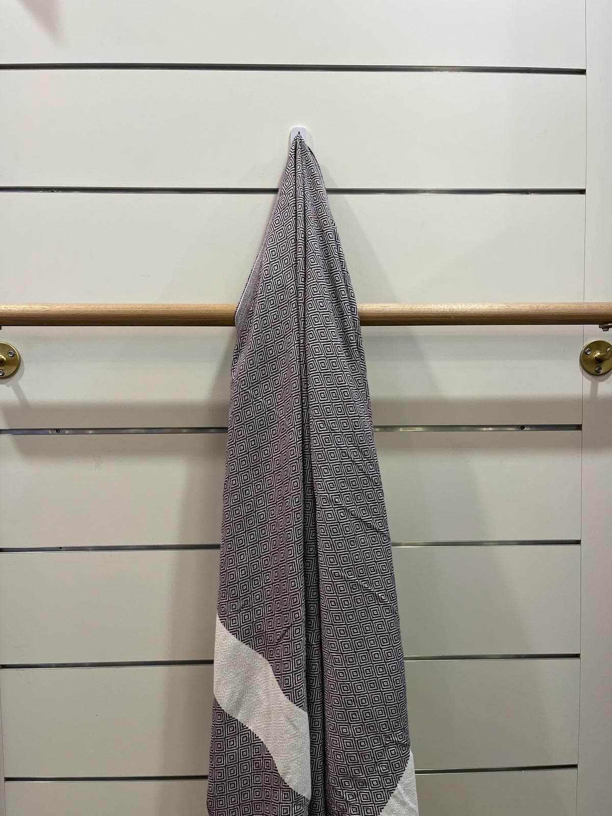 Turkish Cotton Towels Diamond (Purple)