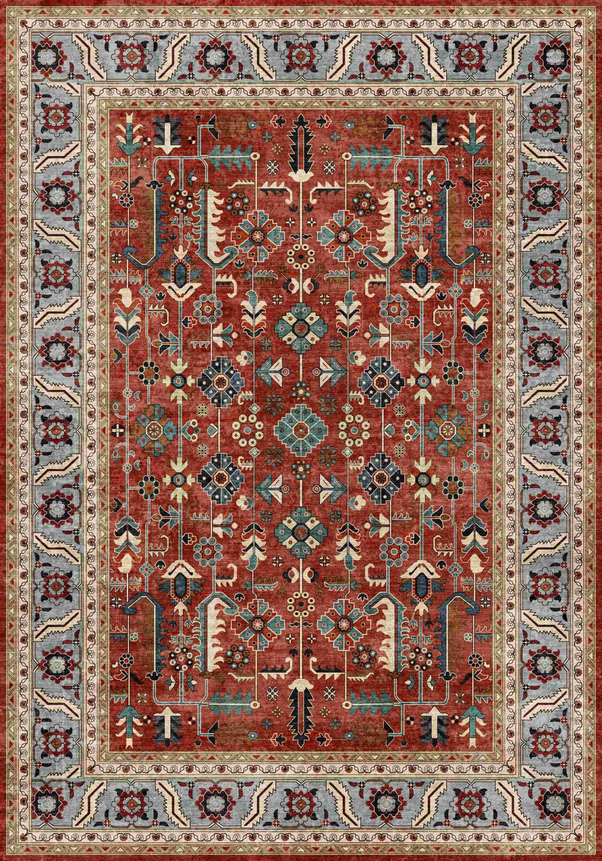 Turkish Rug Anatolian Heritage Medallion from Bazaar G