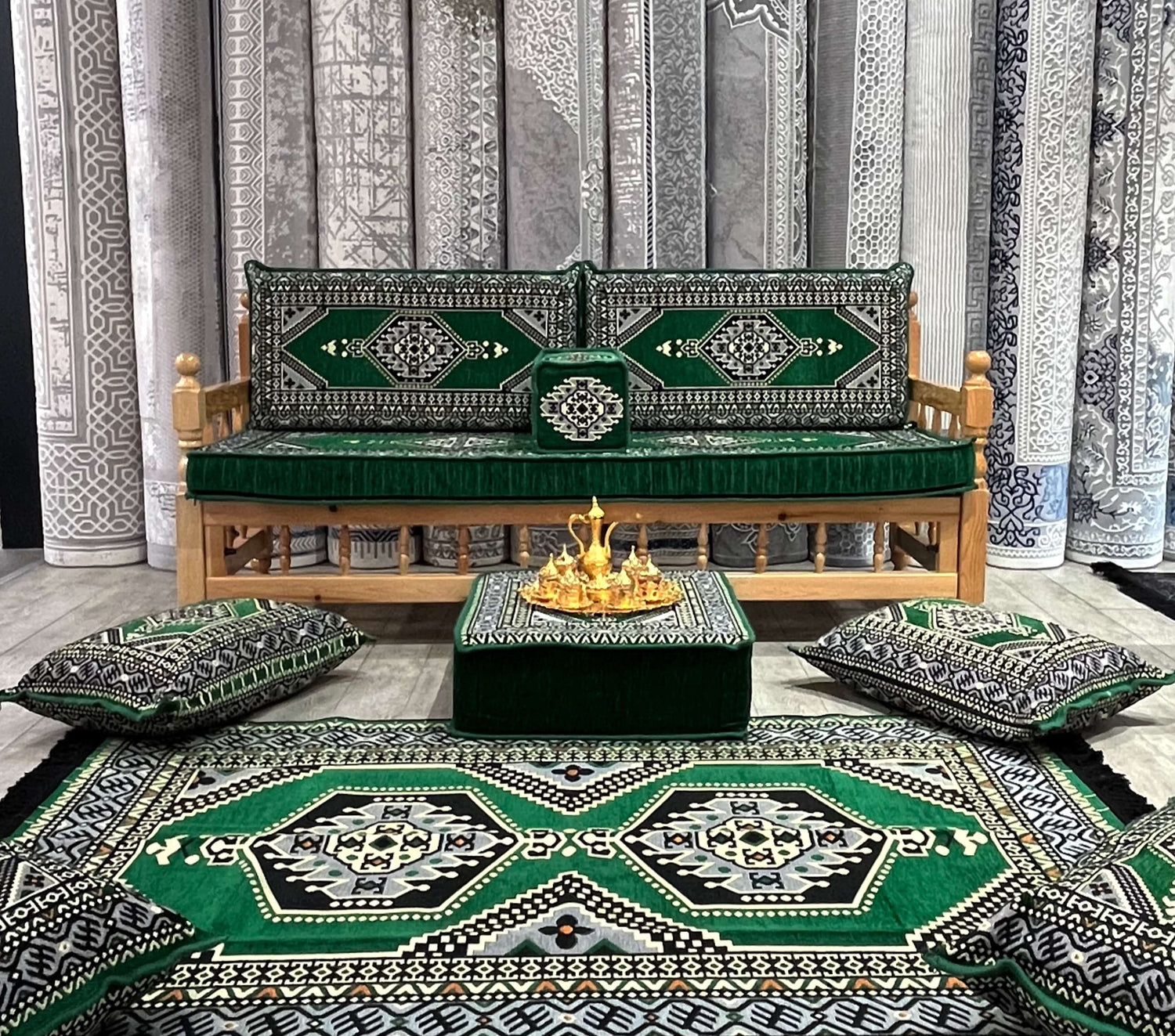 Arabian Majlis & Floor Seating Arrangements-Bazaar G Rugs N Gifts