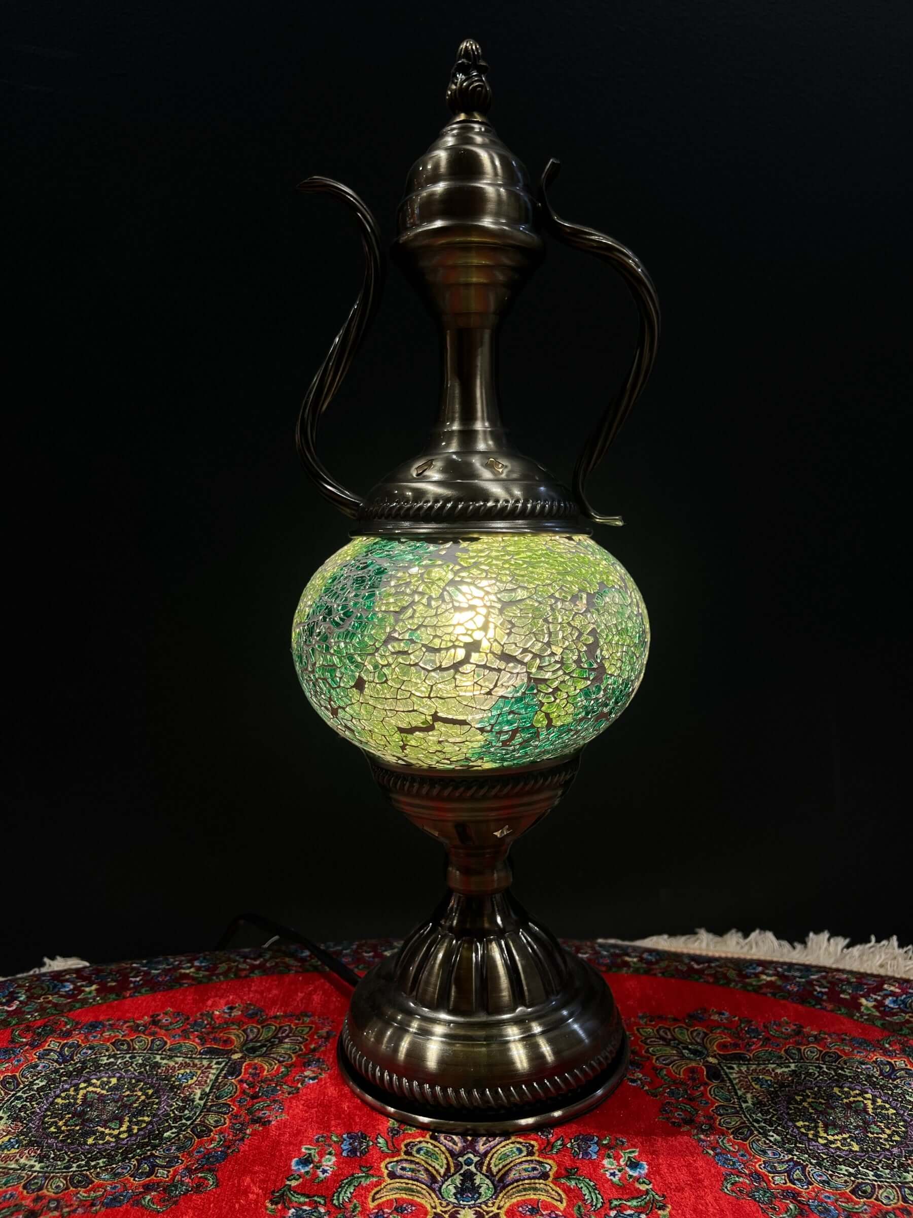 Mosaic Genie Lamp-Bazaar G Rugs N Gifts