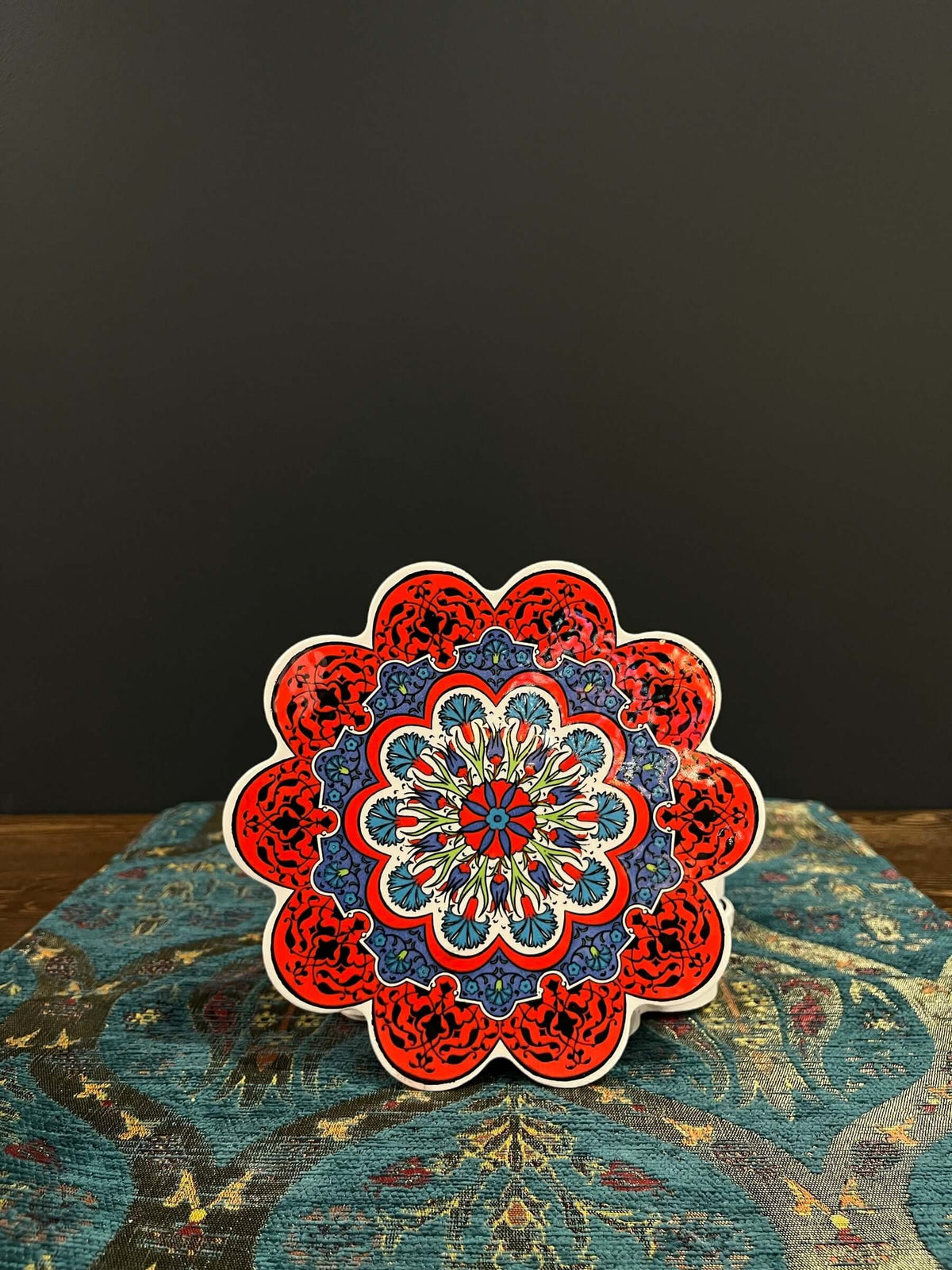 Turkish Ceramic Trivet – Heat-Resistant Decorative Kitchen Accessory