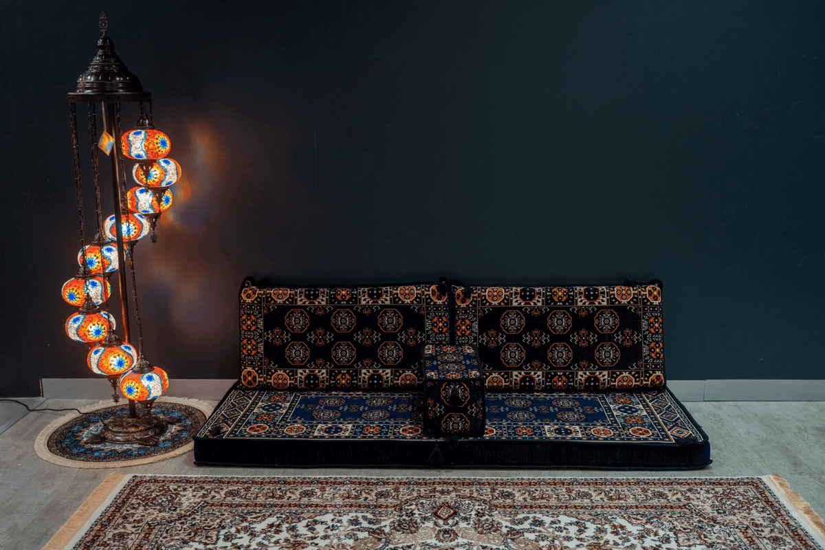 Arabian Majlis Divan Set Floor Cushions – Made in Turkey
