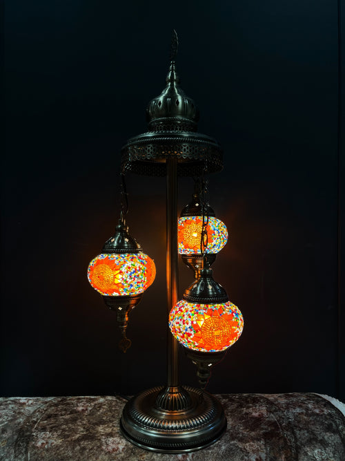 Mosaic Floor Lamps (Turkish Lamps)-Bazaar G Rugs N Gifts