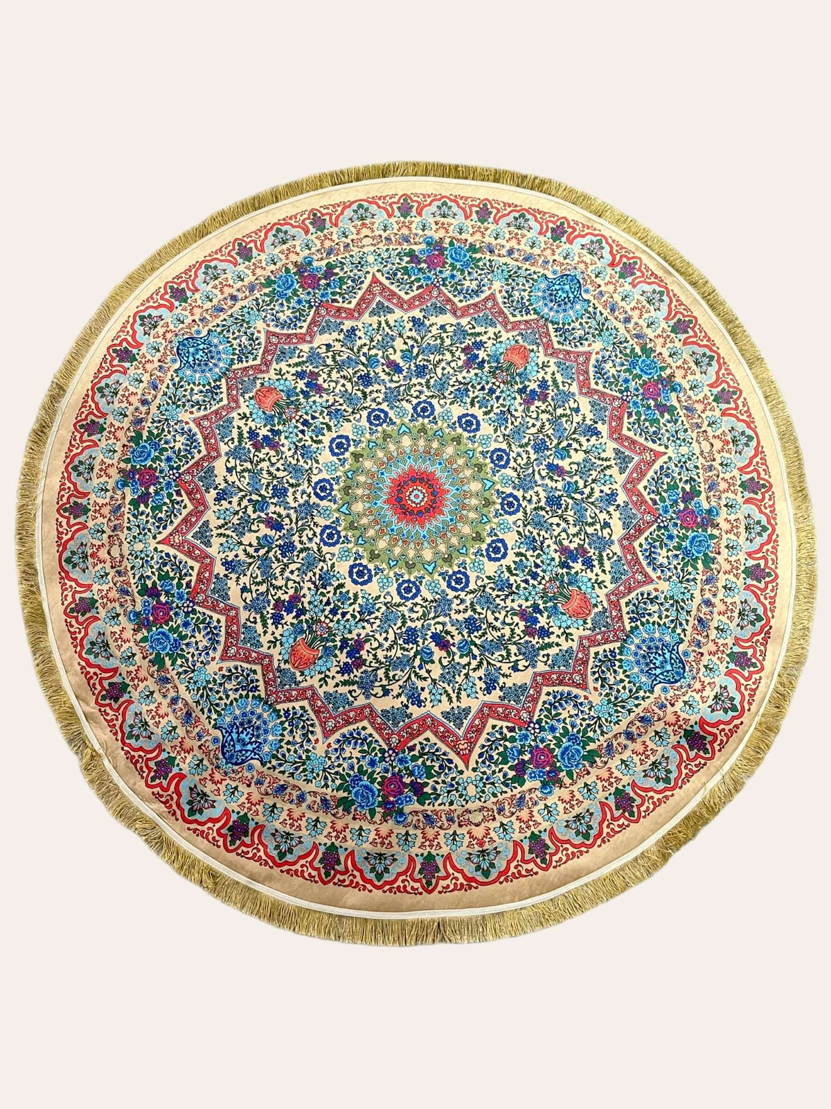 Round Turkish Rugs Colourful