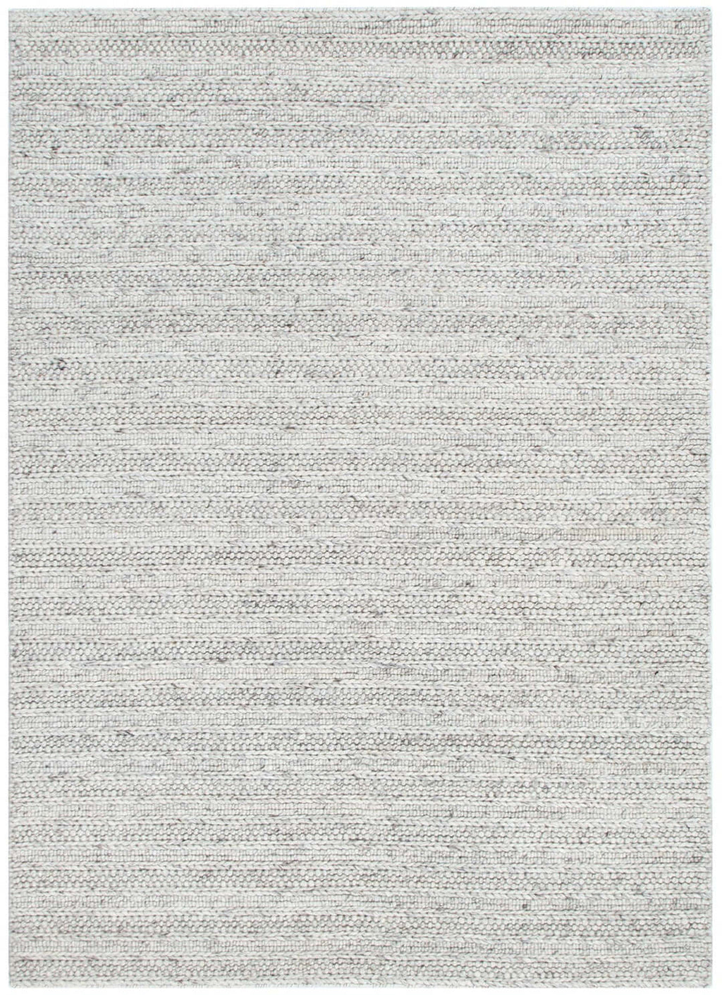 Privilege 001 Ivory wool rug - full view