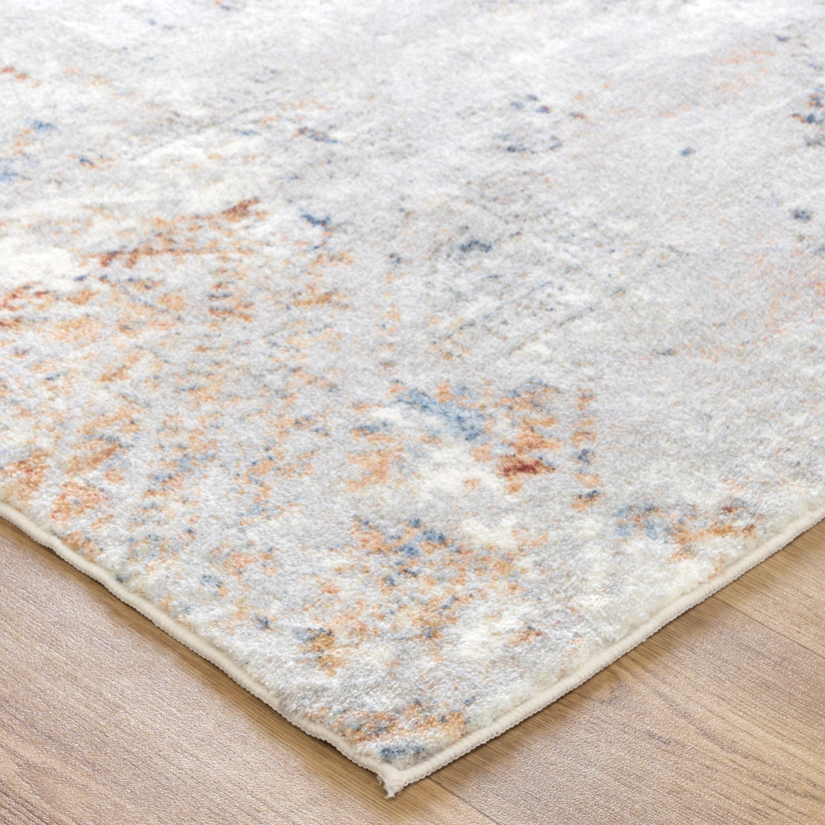 Cloud Multicolour Ornate Washable Rug – view 3