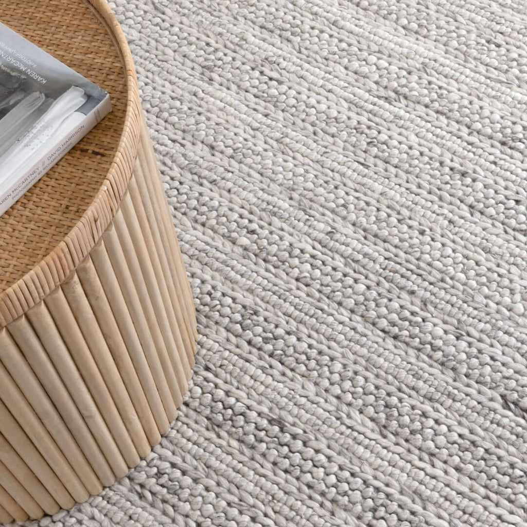 Privilege 001 Ivory wool rug - alternate view