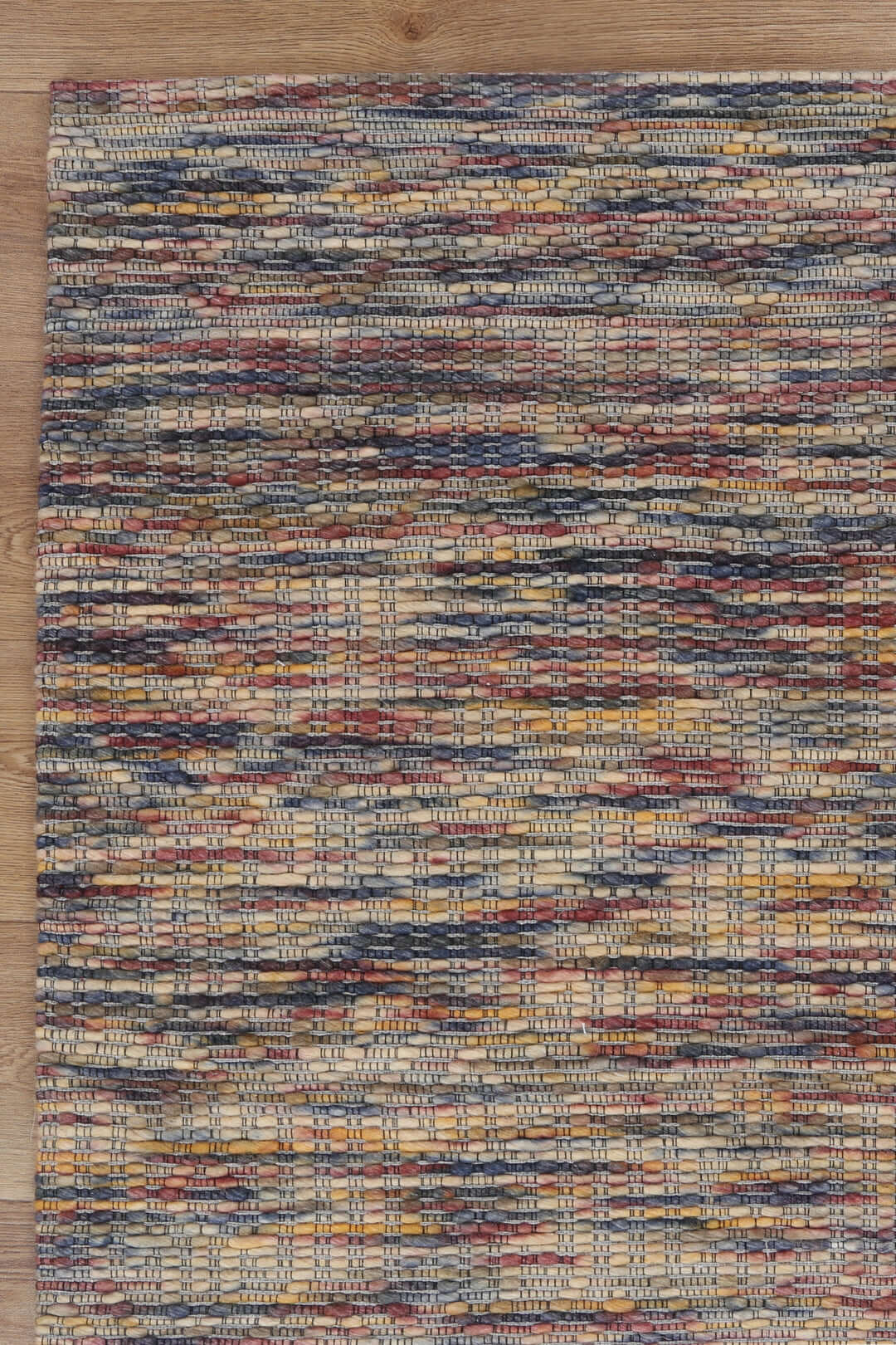 Copacabana Geometric Multi wool rug - detail