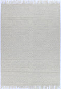 Perla Grey Wool Tribal Rug - PERL07 full rug view