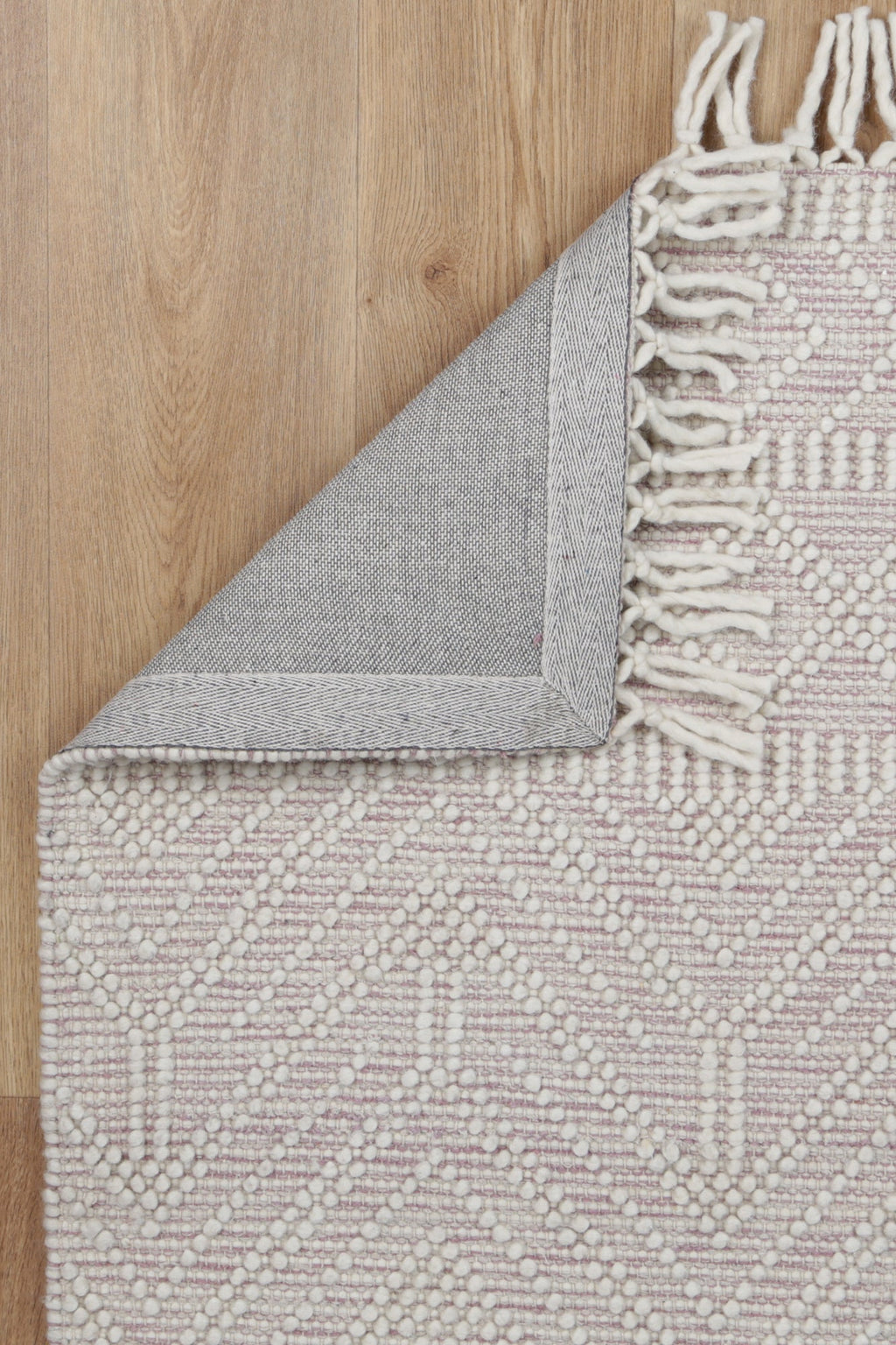 Perla Blush Wool Tribal Rug - PERL12 – view 3
