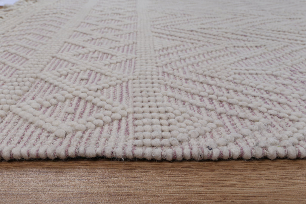 Perla Blush Wool Tribal Rug - PERL12 – view 4