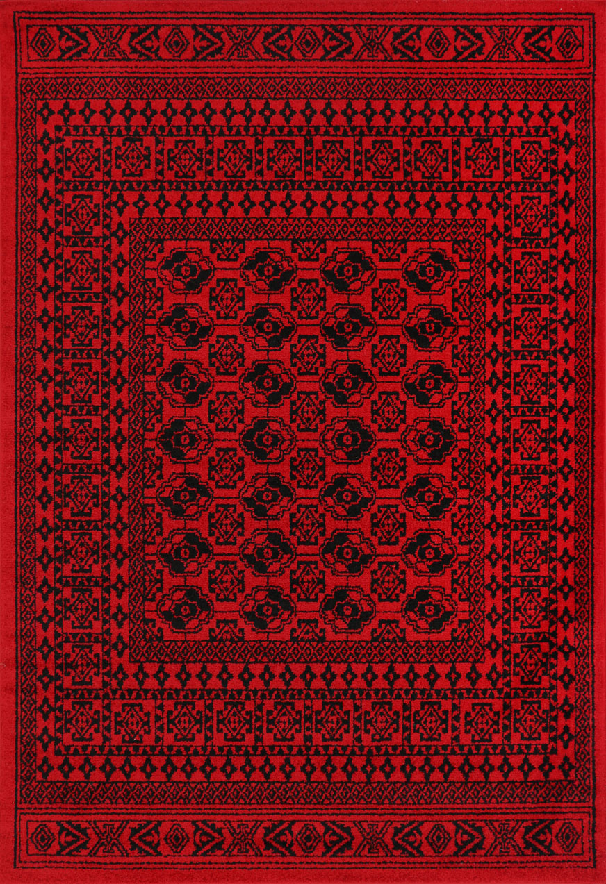 Tribe Red Black Traditional Rug - 18677 10 – view 2