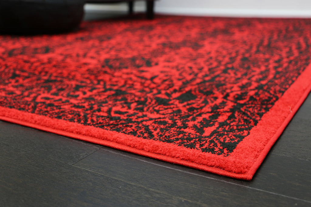 Tribe Red Black Traditional Rug - 18677 10 – view 6