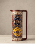 1L Vacuum Jug Stainless Steel with elegant Turkish design and vibrant patterns, perfect for serving beverages.