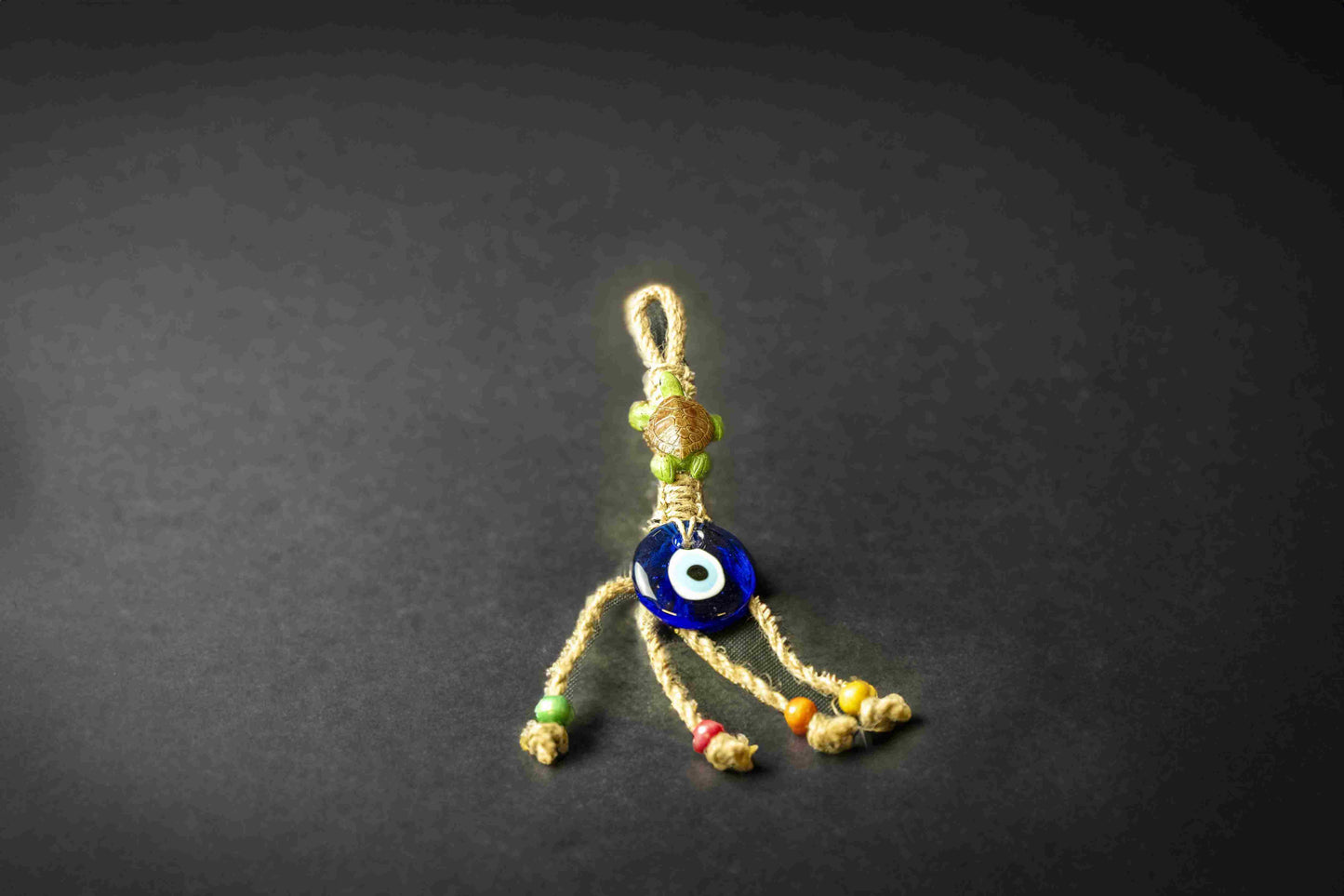 Hanging Evil Eye with Turtle Pendant (5cm)    