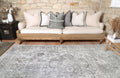 Vintage Crown Chilaz Grey Washable Rug - 2085-04 styled with furniture
