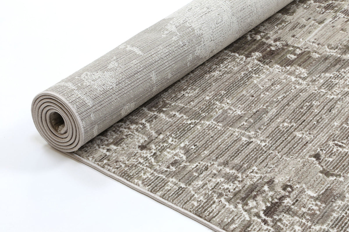 Dragos Beige Grey Abstract Rug - 30444 070 – view 5