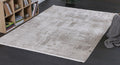 Dragos Beige Grey Abstract Rug - 30444 070 styled with furniture