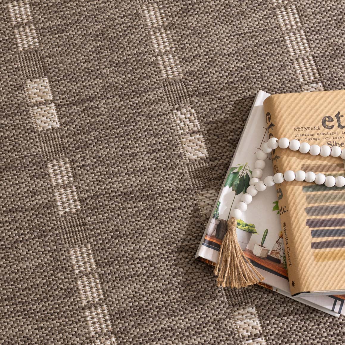 Sisalo 3529 UT6-N Brown Linear Indoor Outdoor Rug – view 5