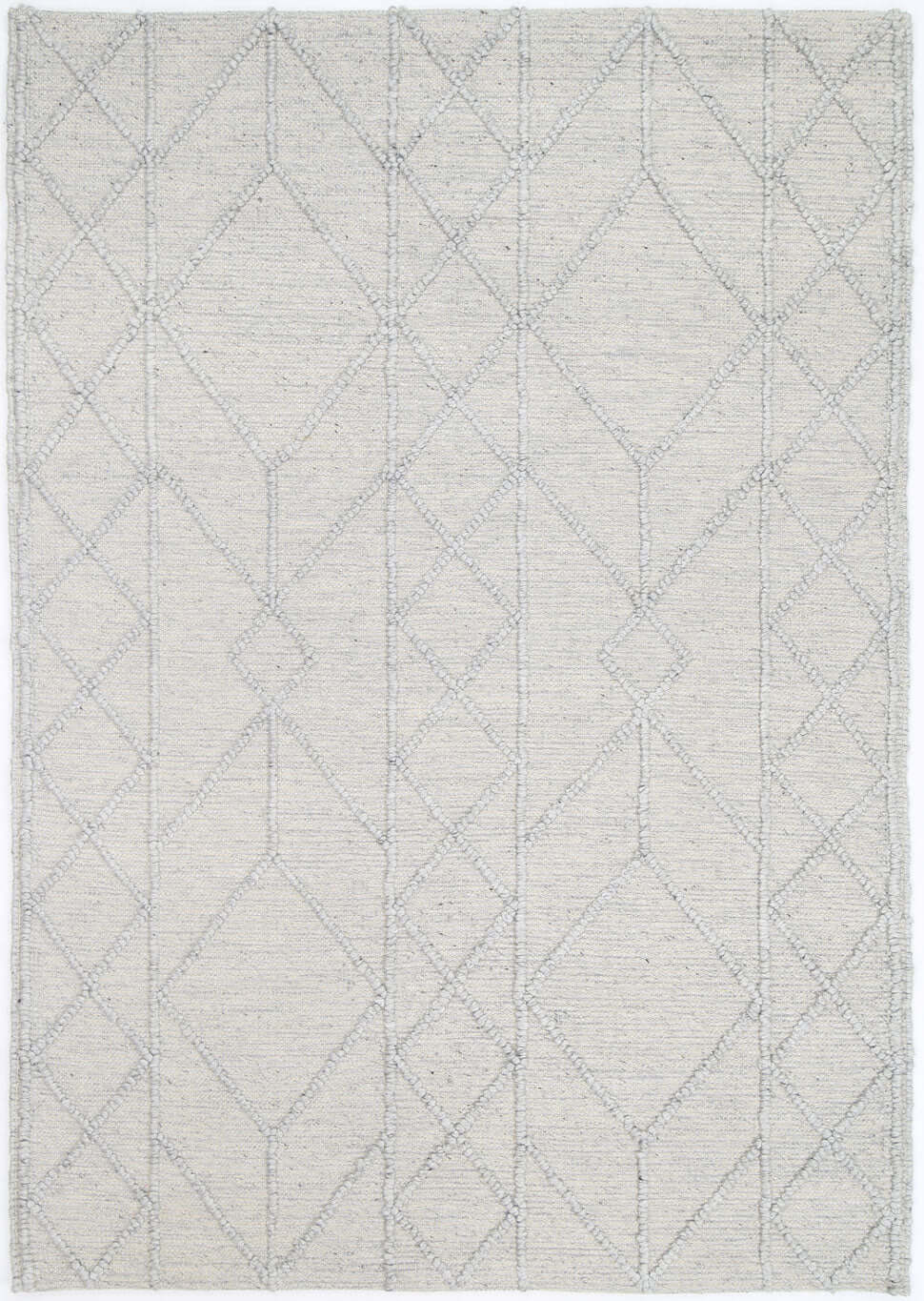 Himalaya Interweave Tribal Grey wool blend rug