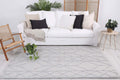 Himalaya Interweave Tribal Grey Wool Blend Rug styled view