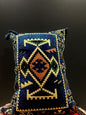50x60 Pillow Cushion (Blue-Orange-Green)-This 50x60 Turkish pillow cushion is made with an elegant traditional design and features a firm cushion, making it both luxurious and unique. Its beautiful craftsmanship ensures a high quality that will last, maki