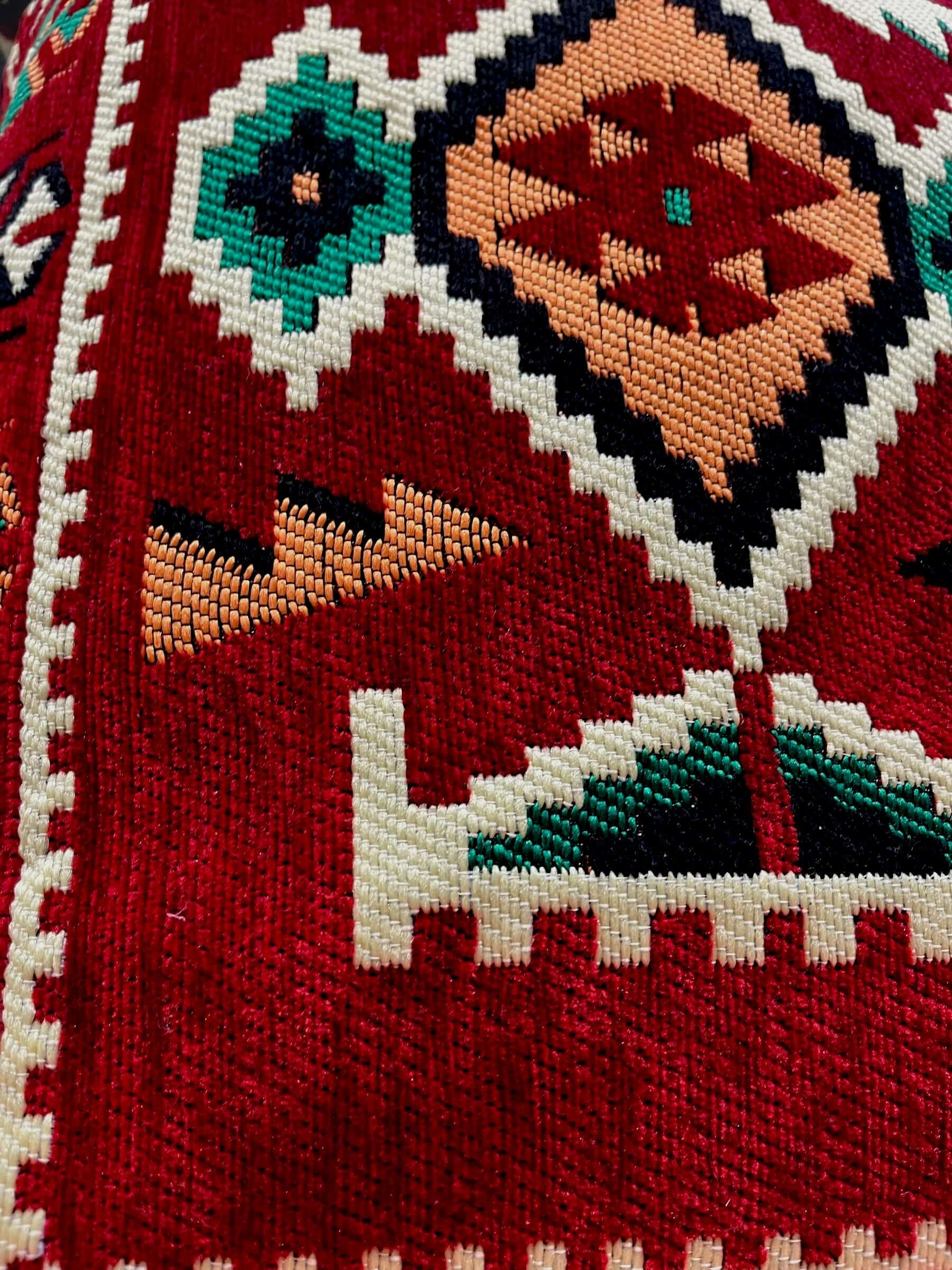 50x60 Pillow Cushion (Red with orange & green)