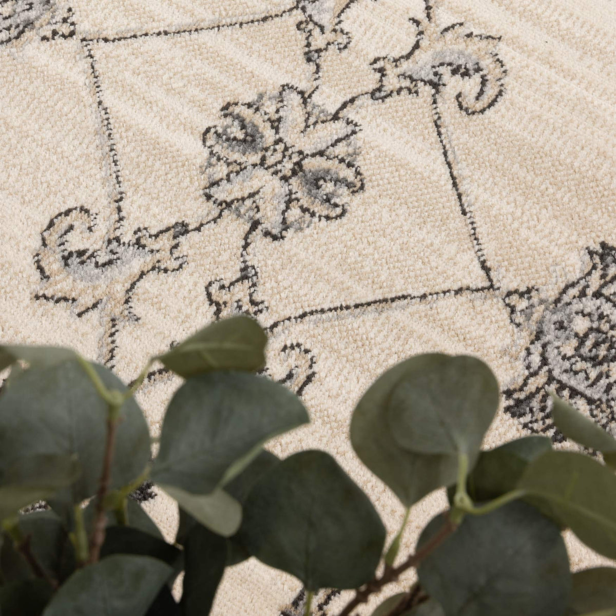 Arya Ziegler Cream Grey Rug - 6024 CREA – view 6