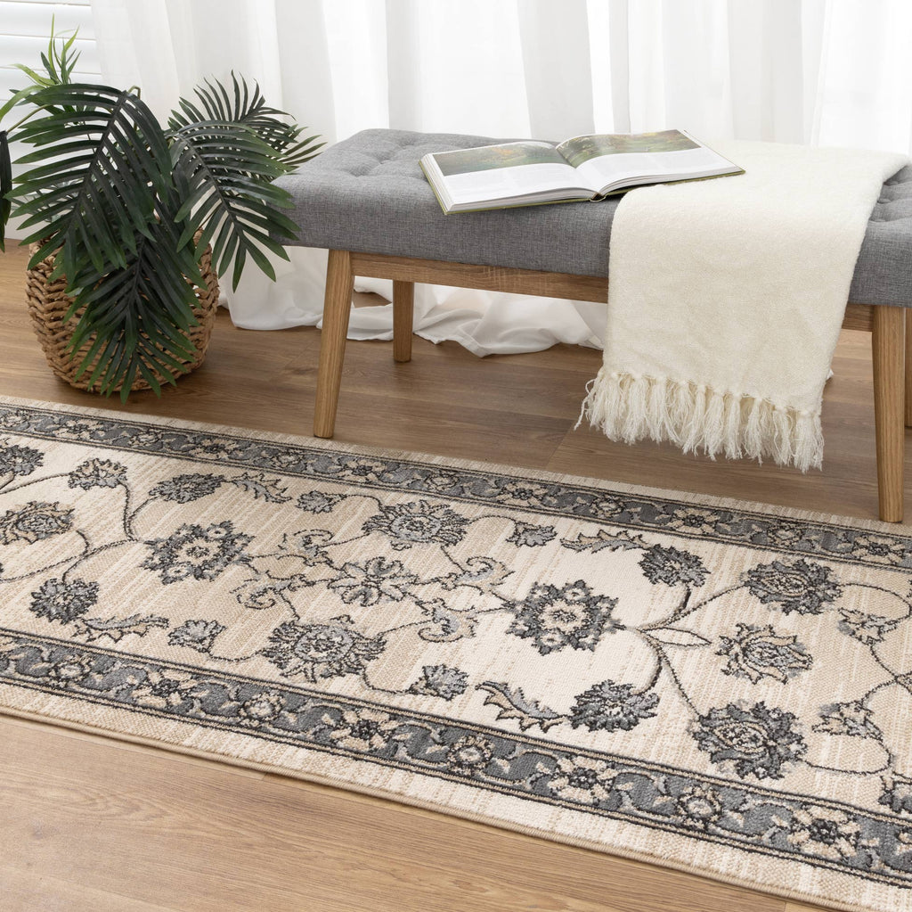 Arya Ziegler Cream Grey Rug - 6024 CREA – view 9