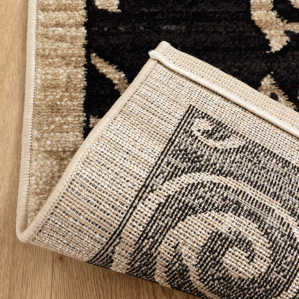 Arya 6095C Black Traditional Rug – view 5