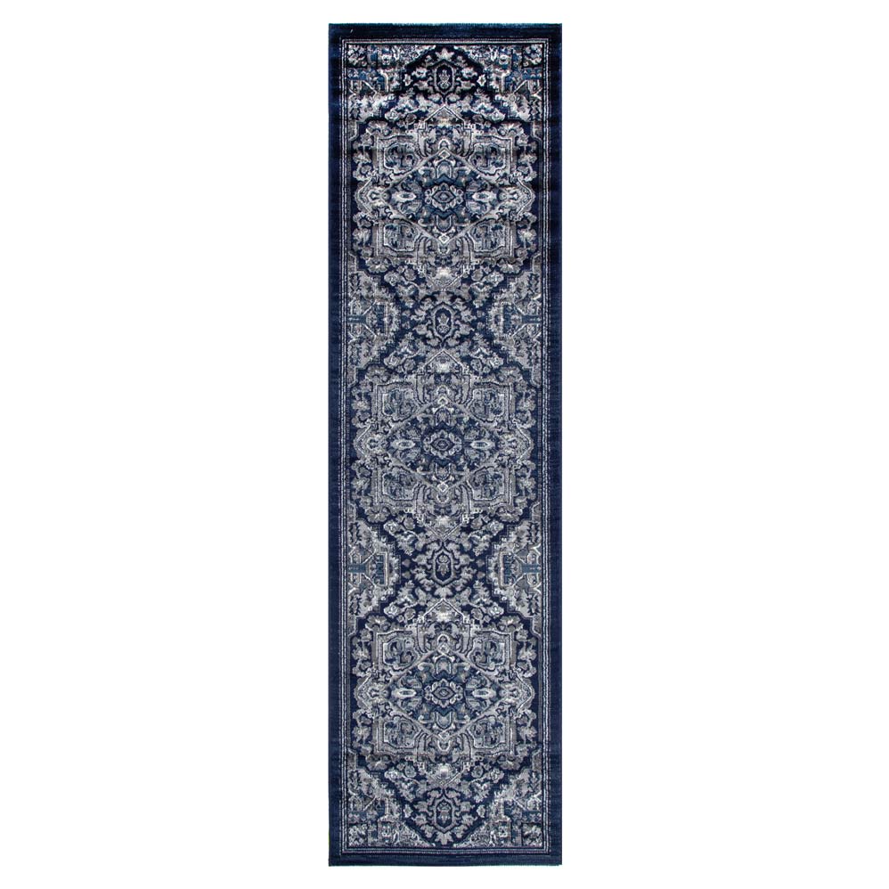 Arya 6097B Navy Traditional Rug – view 7