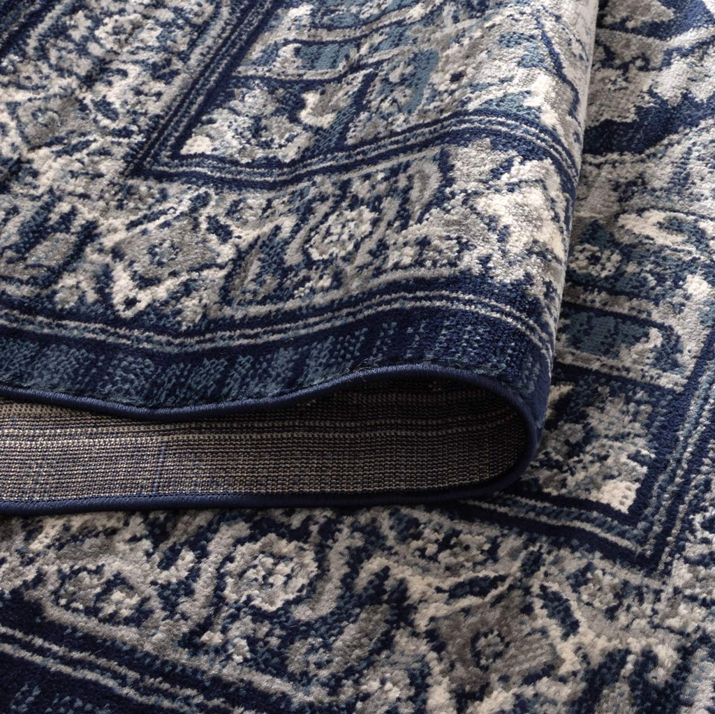 Arya 6097B Navy Traditional Rug – view 4