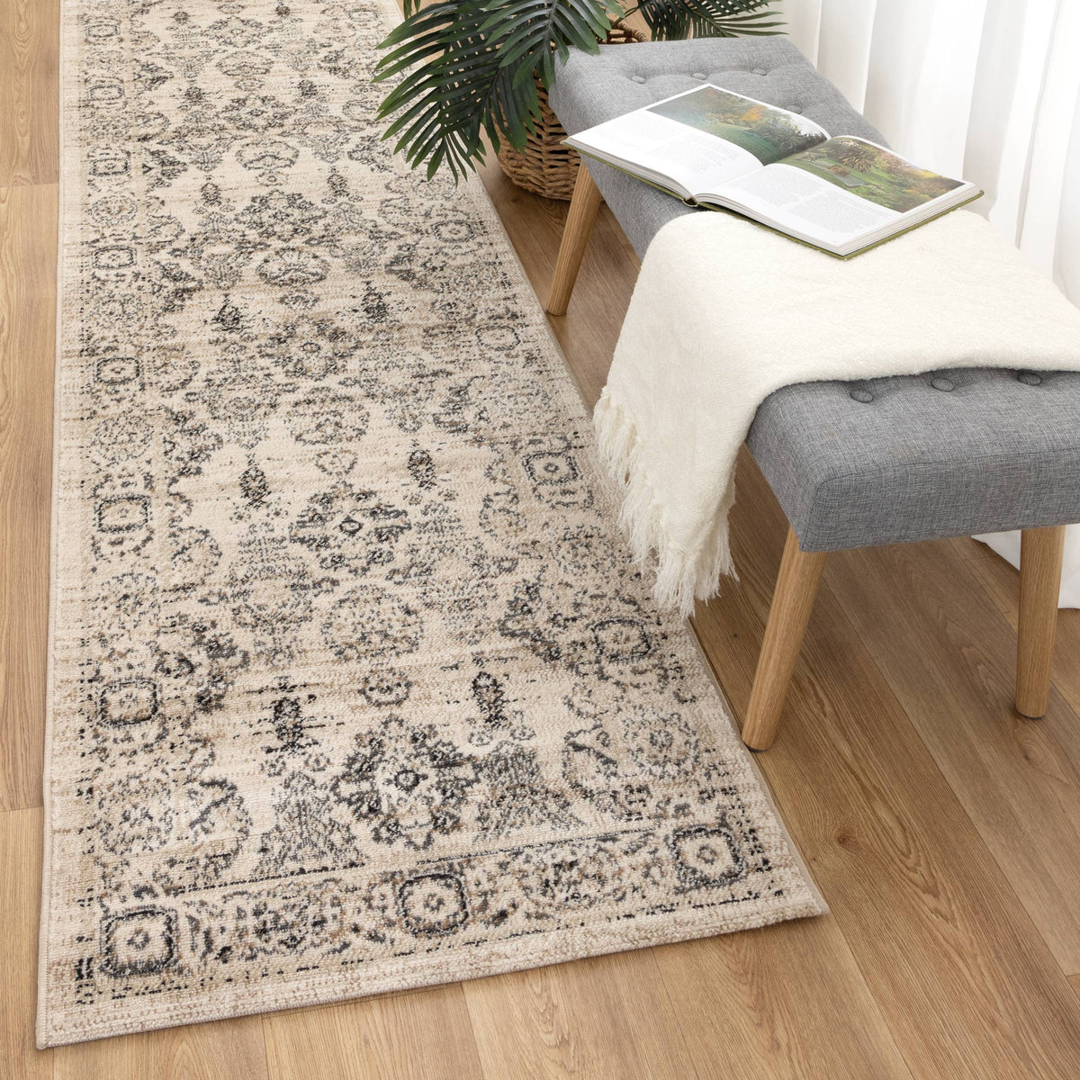 Arya Ziegler Cream Grey Rug - 6890 CREA – view 8