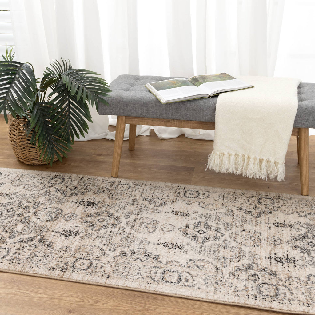 Arya Ziegler Cream Grey Rug - 6890 CREA – view 9