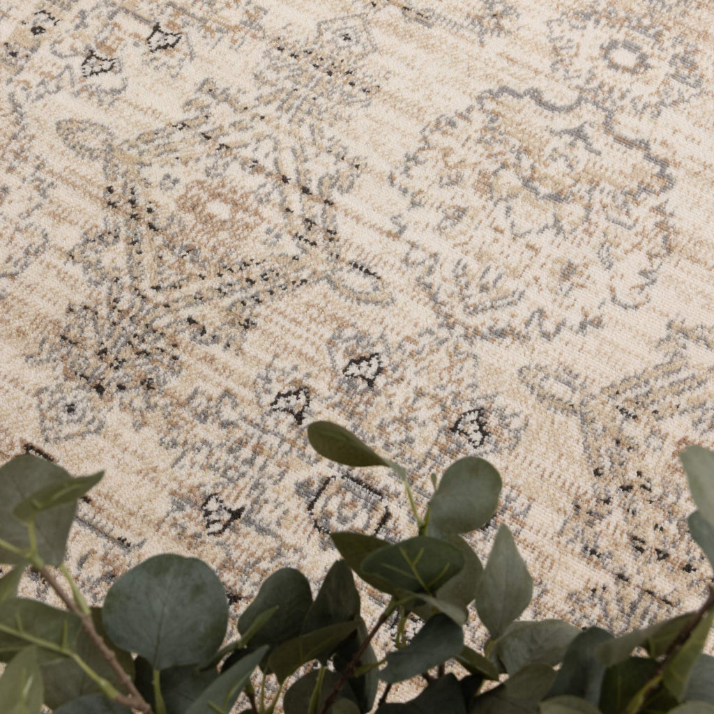 Arya Ziegler Cream Grey Rug - 6890 CREA – view 5