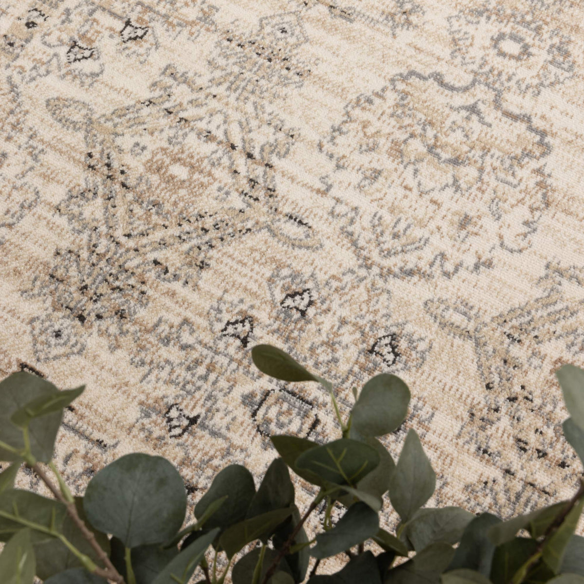 Arya Ziegler Cream Grey Rug - 6890 CREA – view 5
