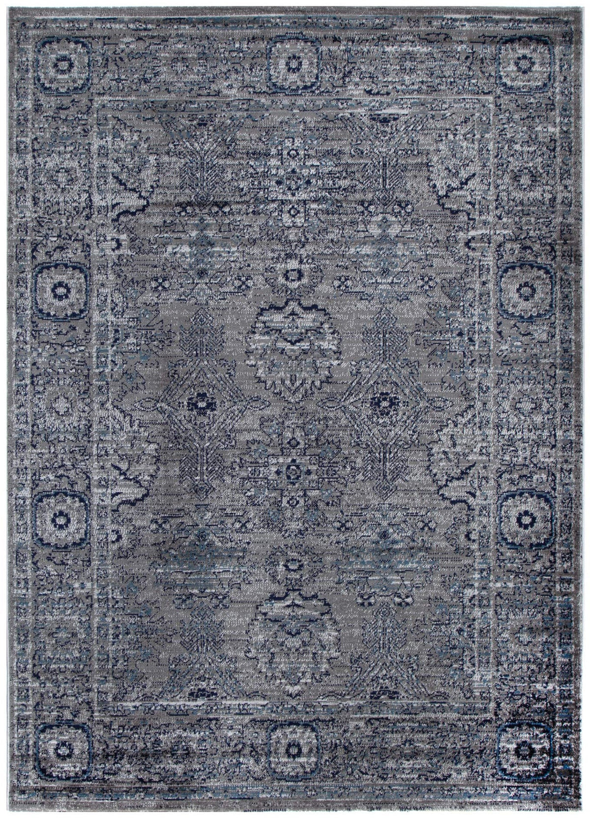 Arya Ziegler Grey Rug - 6890 DARK – view 2