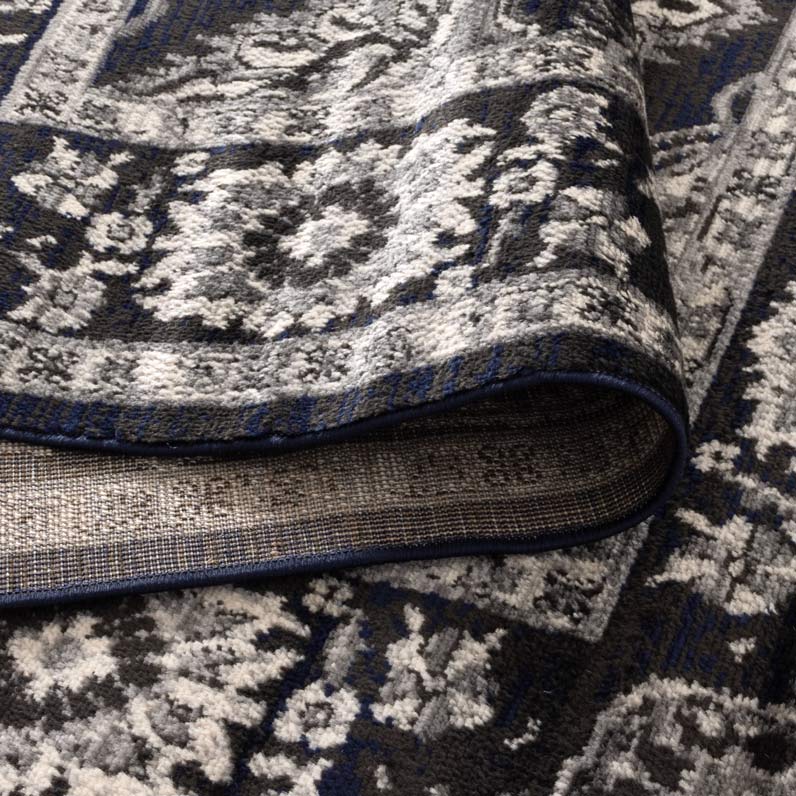 Arya 6890 Navy Grey Ziegler Rug – view 4