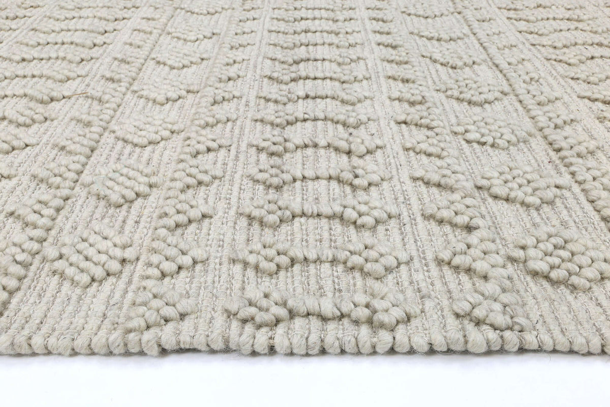 Himalaya Fine Tribal Natural Wool Blend Rug detail