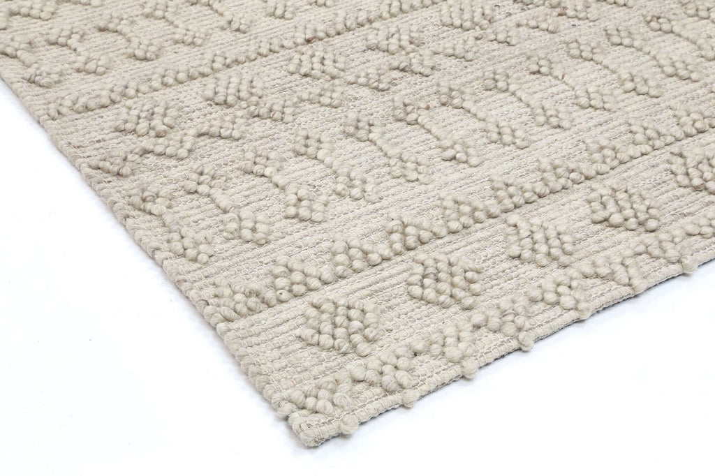 Himalaya Fine Tribal Natural Wool Blend Rug close-up
