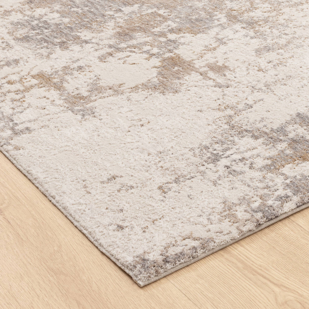 Alba A200 Grey Beige Distressed Rug – view 3