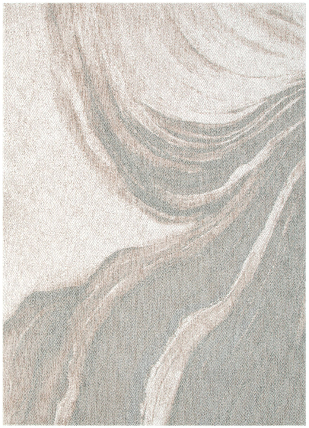 Alba A400 Grey Beige Abstract Rug – view 2