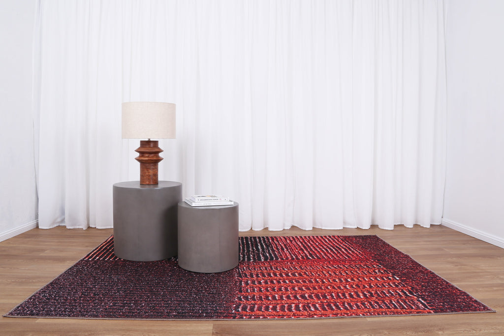 Malama By Saretta Machine Washable Rug styled with furniture