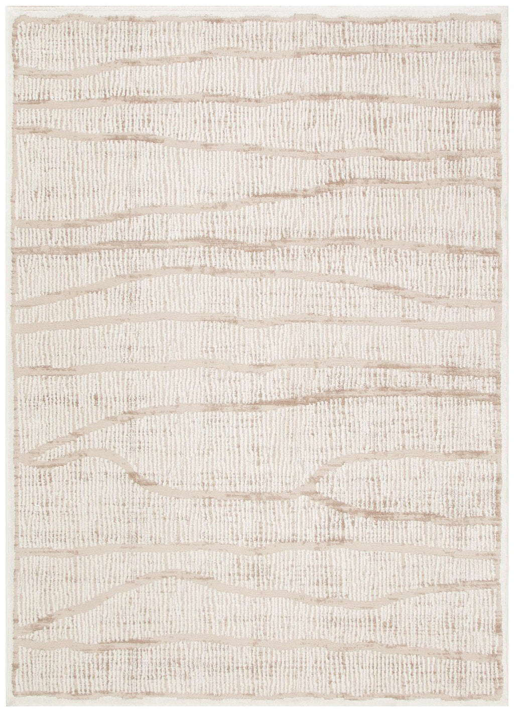 Sierra Abstract Ivory Lines Rug – view 2