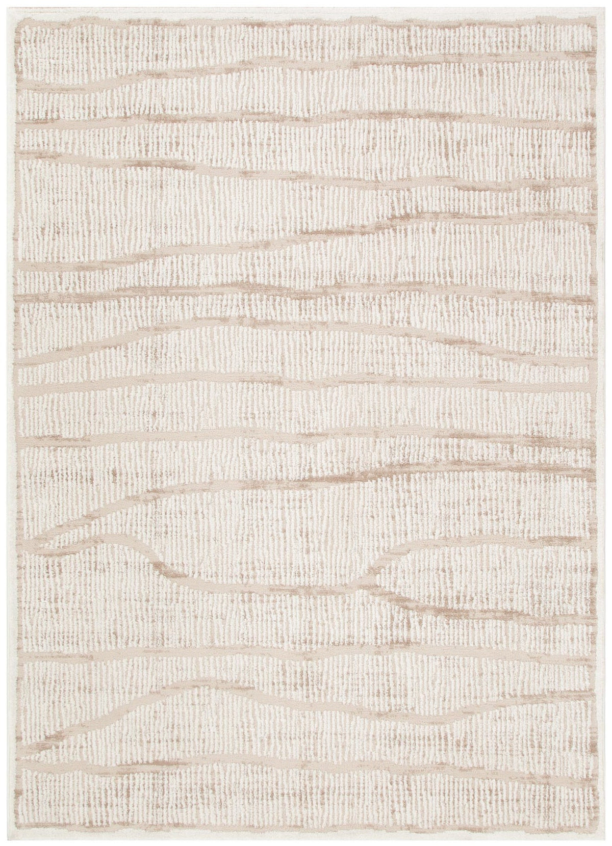 Sierra Abstract Ivory Lines Rug – view 2