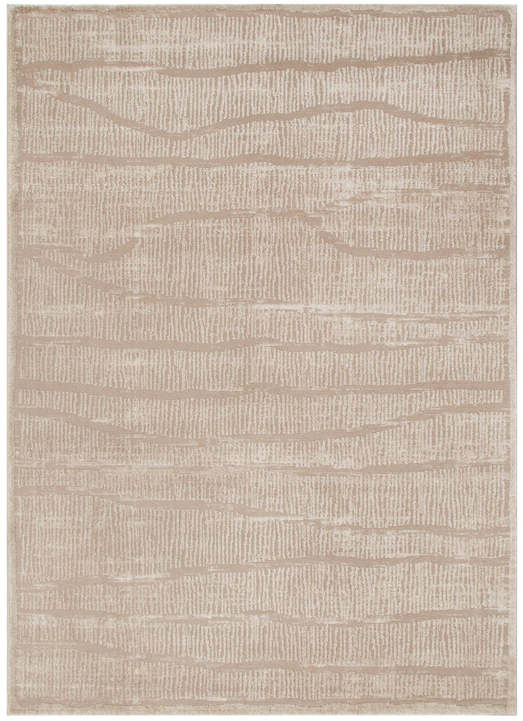 Sierra Abstract Beige Lines Rug – view 2