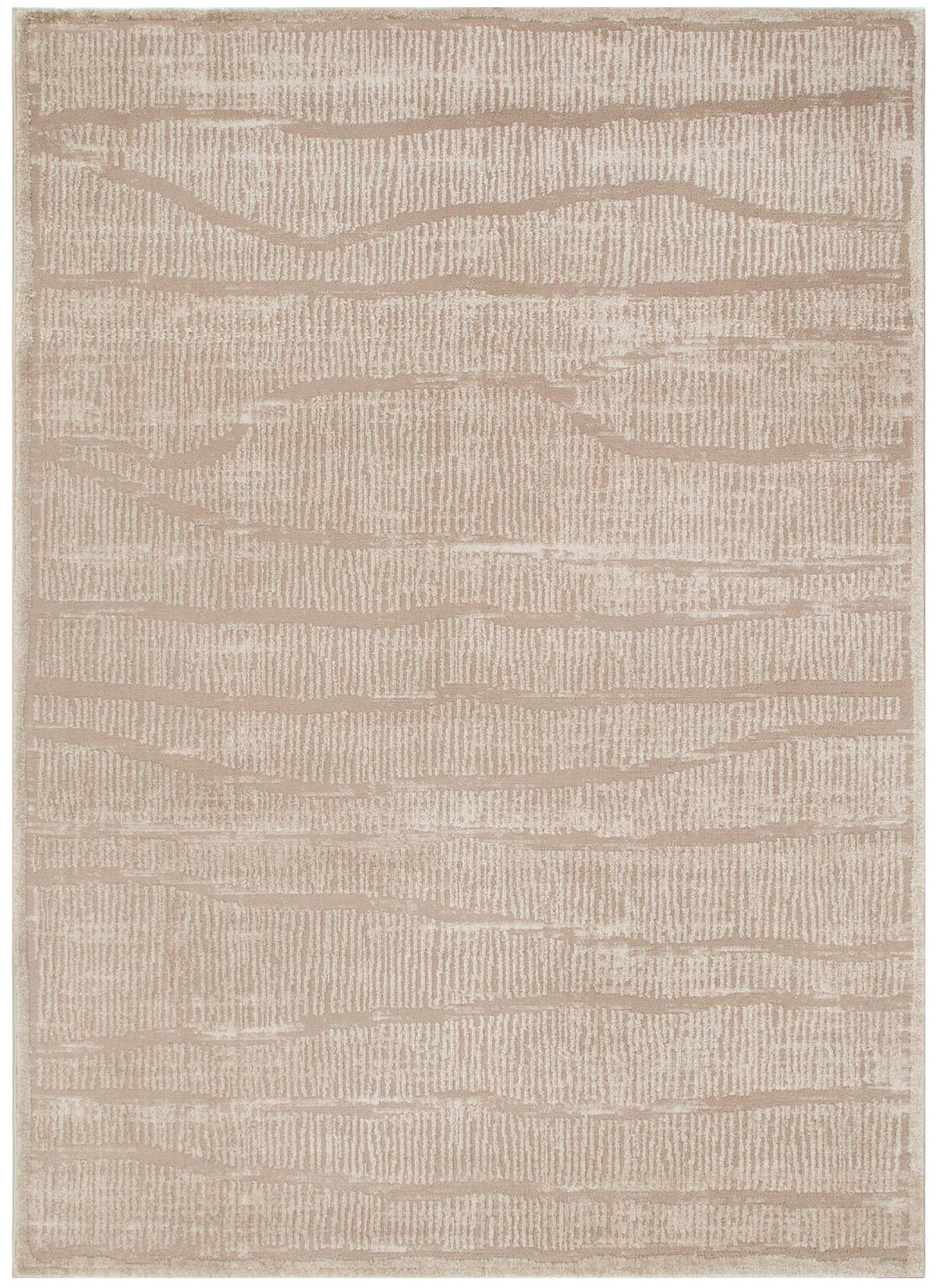 Sierra Abstract Beige Lines Rug – view 2