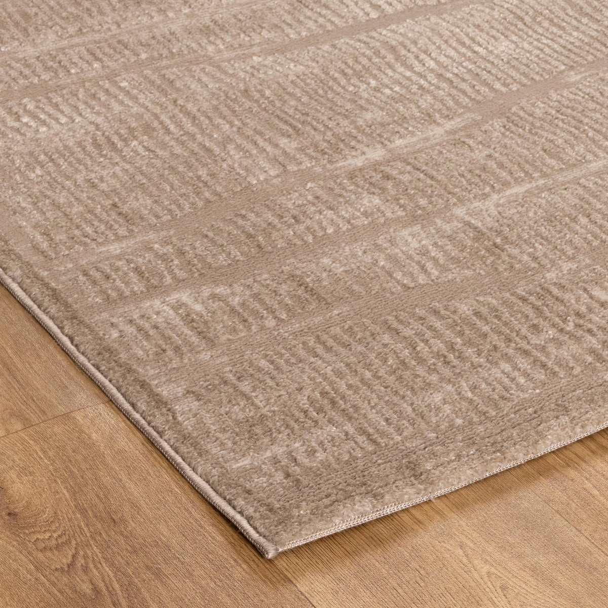 Sierra Abstract Beige Lines Rug – view 3