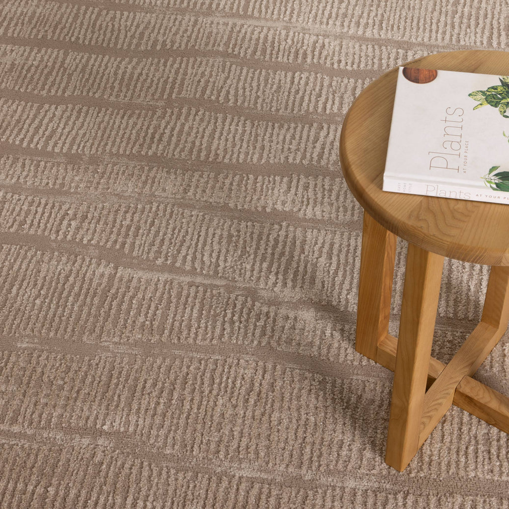 Sierra Abstract Beige Lines Rug – view 5